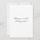 エレガントモダンタイポグラフィサンキューカード サンキューカード (裏面)