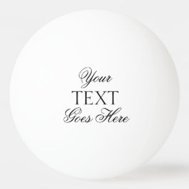 エレガントモダンタイポグラフィ独自の文字の作成 卓球ボール