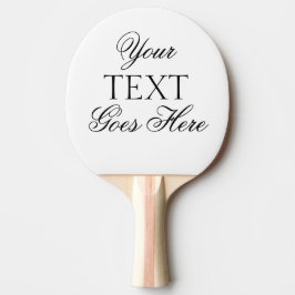 エレガントモダンタイポグラフィ独自の文字の作成 卓球ラケット