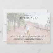 エレガントモダンタイポグラフィ結婚式招待状 招待状 (正面)