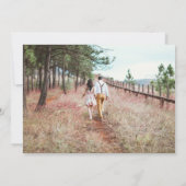 エレガントモダンタイポグラフィ結婚式招待状 招待状 (裏面)