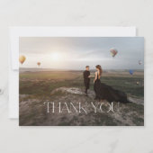 エレガントモダンタイポグラフィ サンキューカード (正面)