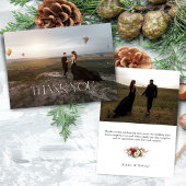 エレガントモダンタイポグラフィ サンキューカード