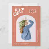 エレガントモダンタイポグラフィ 案内状 (正面)