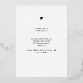 エレガントモダンタイポグラフィ 箔招待状 (裏面)