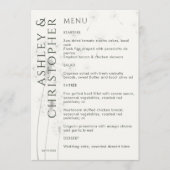 エレガントモダンタンデオンモス結婚グリーン メニュー (正面)