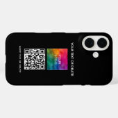 エレガントモダンテンプレートのアップロードQRコードの追加 Case-Mate iPhoneケース (裏面 (横))