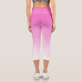 エレガントモダンテンプレートピンクのグラデーション最高の カプリレギンス (裏面)