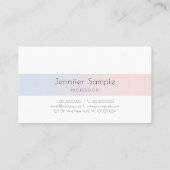 エレガントモダンデザインお洒落プロフェッショナル 名刺 (裏面)