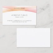 エレガントモダンデザインプロフェッショナルテンプレート 名刺 (正面/裏面)