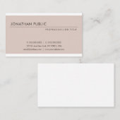 エレガントモダンデザインプロフェッショナルトレンディープレーン 名刺 (正面/裏面)