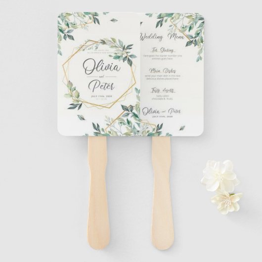 エレガントモダンデザイン ハンドファン (正面&裏面)