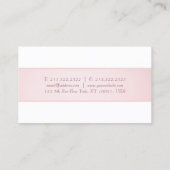 エレガントモダントレンディーシンプルテンプレートバラ金ゴールド 名刺 (裏面)