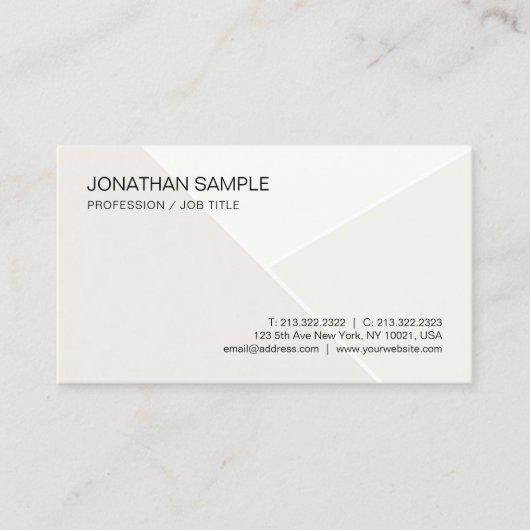 エレガントモダントレンディーシンプルプロフェッショナルテンプレート 名刺 (正面)