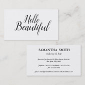 エレガントモダントレンディーメイクアップアーティスト/美容師 名刺 (正面/裏面)