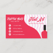 エレガントモダンネイルアーティスト 名刺 (裏面)