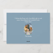 エレガントモダンハッピーイースター卵、家族6写真 シーズンカード (裏面)