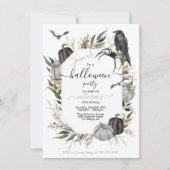 エレガントモダンハローウィンパーティ 招待状 (正面)