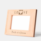 エレガントモダンハート名 レーザー彫刻フレーム (左)