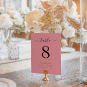 エレガントモダンバラ結婚色 テーブルナンバー