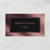 エレガントモダンバラ金ゴールドと黒ありがとう挿入 エンクロージャーカード (裏面)