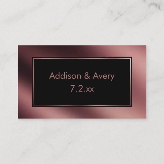 エレガントモダンバラ金ゴールドと黒ありがとう挿入 エンクロージャーカード (裏面)