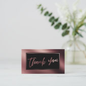 エレガントモダンバラ金ゴールドと黒ありがとう挿入 エンクロージャーカード (スタンド正面)