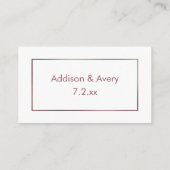 エレガントモダンバラ金ゴールドを挿入 エンクロージャーカード (裏面)