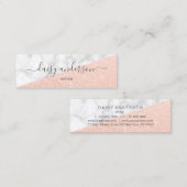 エレガントモダンバラ金ゴールドグリッターとマーブルライター スキニー名刺 (正面/裏面)