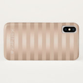 エレガントモダンバラ金ゴールドストライプの Case-Mate iPhoneケース (裏面(横))