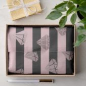 エレガントモダンバラ金ゴールドストライプ模様 薄葉紙 (ギフト)