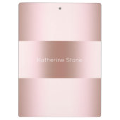 エレガントモダンバラ金ゴールドパターン クリップボード (裏面)