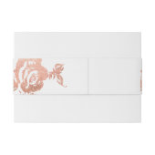 エレガントモダンバラ金ゴールドフローラベリーバンド 招待状ベリーバンド (裏面例)