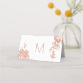 エレガントモダンバラ金ゴールドフローラ座席表 プレイスカード (裏面)