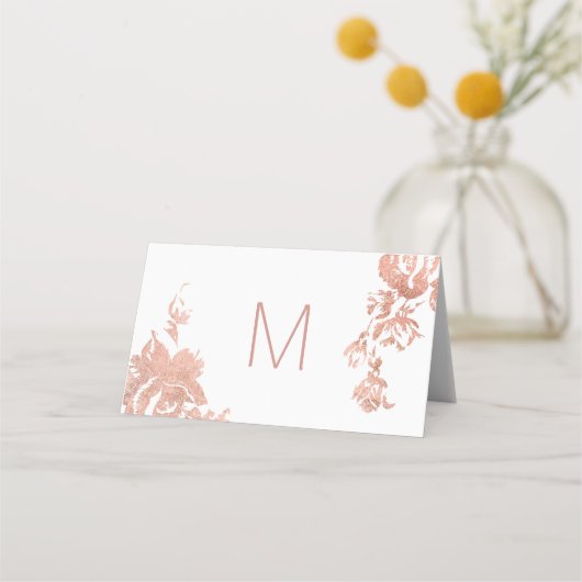 エレガントモダンバラ金ゴールドフローラ座席表 プレイスカード (裏面)