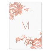 エレガントモダンバラ金ゴールドフローラ表の番号 テーブルナンバー (裏面)