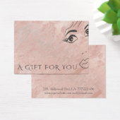 エレガントモダンバラ金ゴールドマーブルガール顔 (デスク)