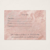 エレガントモダンバラ金ゴールドマーブルガール顔 (裏面)