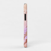 エレガントモダンバラ金ゴールド水色カラフル Case-Mate iPhoneケース (裏面/右)