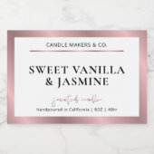 エレガントモダンバラ金ゴールド製品包装ラベル フードラベル (シングルラベル)