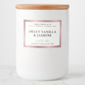 エレガントモダンバラ金ゴールド製品包装ラベル フードラベル (正面)