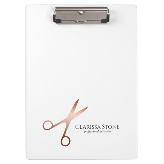 エレガントモダンバラ金ゴールド クリップボード (正面)