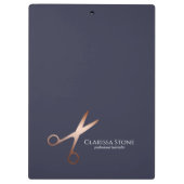 エレガントモダンバラ金ゴールド クリップボード (裏面)