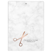 エレガントモダンバラ金ゴールド クリップボード (裏面)