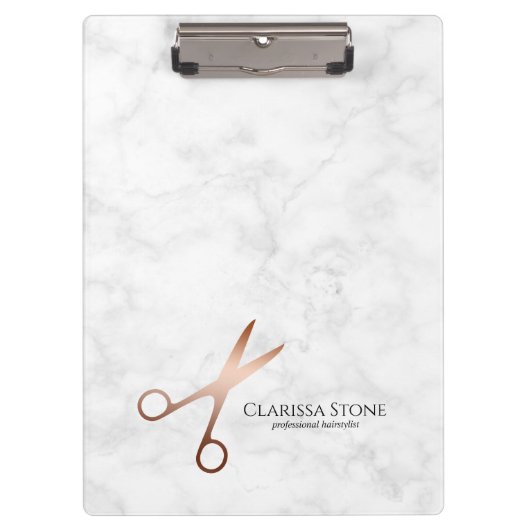 エレガントモダンバラ金ゴールド クリップボード (正面)