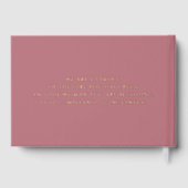 エレガントモダンバラ金ゴールド ゲストブック (裏面)