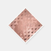 エレガントモダンバラ金ゴールド スタンダードカクテルナプキン (角)