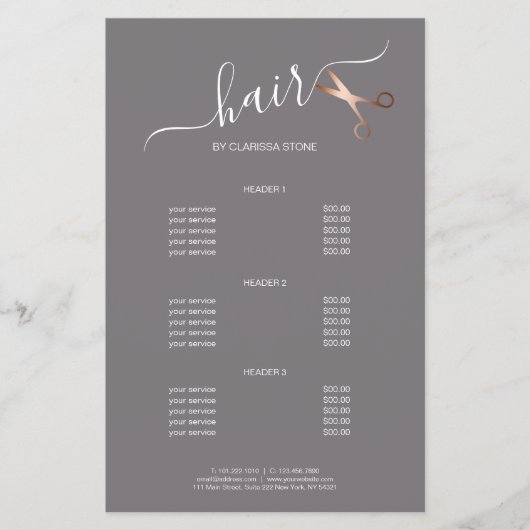 エレガントモダンバラ金ゴールド チラシ (正面)