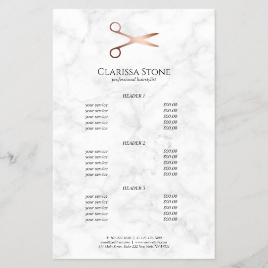 エレガントモダンバラ金ゴールド チラシ (正面)