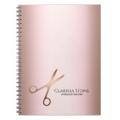 エレガントモダンバラ金ゴールド ノートブック (正面)